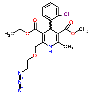 2-[(2-Azidoethoxy)methyl]-4-(2-chlorophenyl)-3-ethoxycarbonyl-5-methoxycarbonyl)-6-methyl-1,4-dihydropyridine Structure,88150-46-3Structure