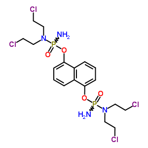 N-[amino-[5-[amino-[bis(2-chloroethyl)amino]phosphoryl]oxynaphthalen-1-yl]oxy-phosphoryl]-2-chloro-n-(2-chloroethyl)ethanamine Structure,88181-23-1Structure