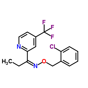 1-Propanone,1-[4-(trifluoromethyl)-2-pyridinyl ]-,o-[(2-chlorophenyl)methyl ]oxime Structure,882747-74-2Structure