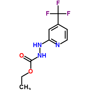 Hydrazinecarboxylic acid,2-[4-(trifluoromethyl)-2-pyridinyl]-,ethyl ester Structure,883010-89-7Structure