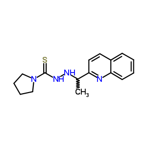 N-(1-quinolin-2-ylethyl)pyrrolidine-1-carbothiohydrazide Structure,88327-22-4Structure