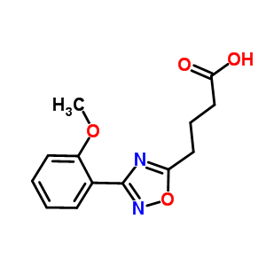 4-[3-(2-Methoxyphenyl)-1,2,4-oxadiazol-5-yl]butanoic acid Structure,883546-54-1Structure