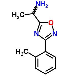 1-(3-O-Tolyl-[1,2,4]oxadiazol-5-yl)-ethylamine Structure,883547-38-4Structure