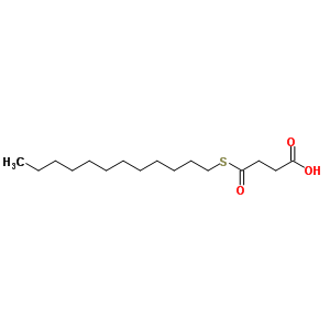 Butanoic acid,4-(dodecylthio)-4-oxo- Structure,88449-82-5Structure