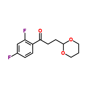 2,4-Difluoro-3-(1,3-dioxan-2-yl)propiophenone Structure,884504-25-0Structure