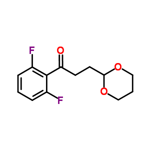 2,6-Difluoro-3-(1,3-dioxan-2-yl)-propiophenone Structure,884504-27-2Structure