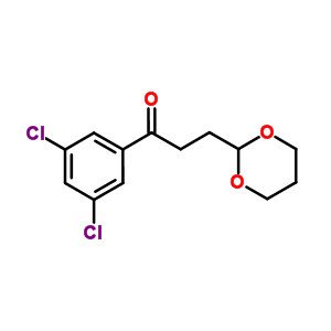 3,5-Dichloro-3-(1,3-dioxan-2-yl)-propiophenone Structure,884504-49-8Structure