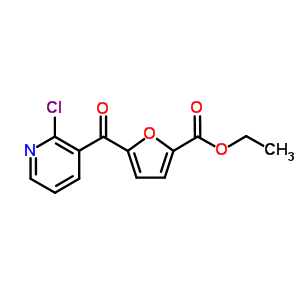 2-Chloro-3-(5-ethoxycarbonyl -2-furoyl)pyridine Structure,884504-83-0Structure