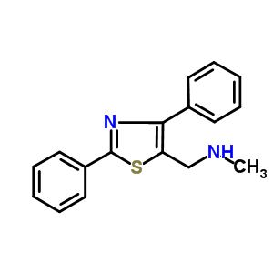 N-[(2,4-diphenyl-1,3-thiazol-5-yl)methyl]-n-methylamine Structure,884507-18-0Structure