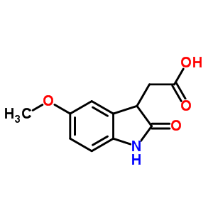 (5-Methoxy-2-oxo-2,3-dihydro-1H-indol-3-yl)acetic acid Structure,885272-25-3Structure