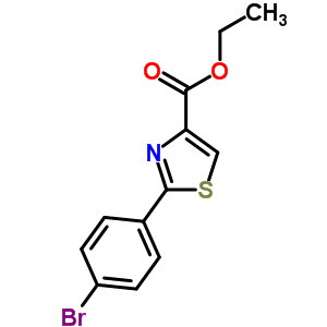 2-(4-Bromo-phenyl)-thiazole-4-carboxylic acid ethyl ester Structure,885278-75-1Structure