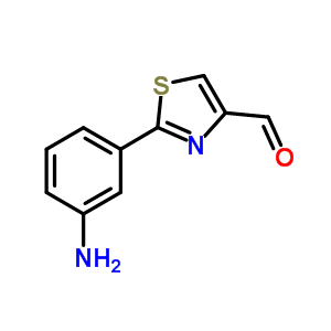 2-(3-Amino-phenyl)-thiazole-4-carbaldehyde Structure,885278-99-9Structure