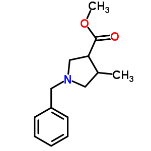 Methyl-1-benzyl-4-methyl-pyrrolidine-3-carboxylate Structure,885958-67-8Structure