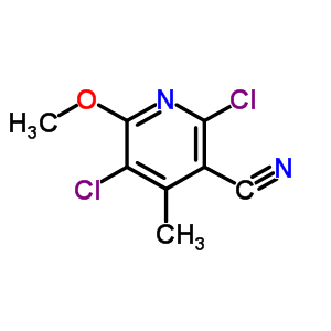 2,5-Dichloro-6-methoxy-4-methylnicotinonitrile Structure,886047-45-6Structure