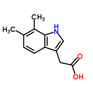 Indole-3-acetic acid, 6,7-dimethyl-(7ci) Structure,88611-92-1Structure