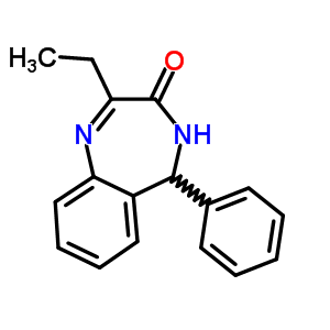 3H-1,4-benzodiazepin-3-one,2-ethyl-4,5-dihydro-5-phenyl- Structure,88629-06-5Structure