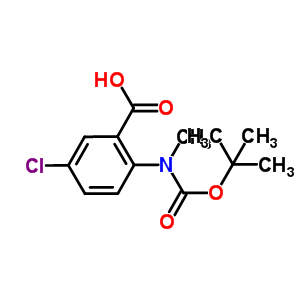 2-(Tert-butoxycarbonyl-methyl-amino)-5-chloro-benzoic acid Structure,886362-04-5Structure