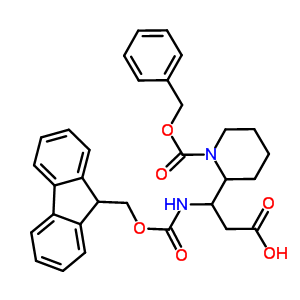 N-fmoc-3-(1-cbz-piperidin-2-yl)-dl-beta-alanine Structure,886362-31-8Structure