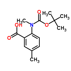 Benzoic acid, 2-[[(1,1-dimethylethoxy)carbonyl]methylamino]-5-methyl- Structure,886362-46-5Structure