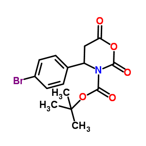 4-(4-Bromo-phenyl)-2,6-dioxo-[1,3]oxazinane-3-carboxylic acid tert-butyl ester Structure,886362-54-5Structure