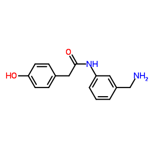 N-(3-aminomethyl-phenyl)-2-(4-hydroxy-phenyl)-acetamide Structure,886363-58-2Structure