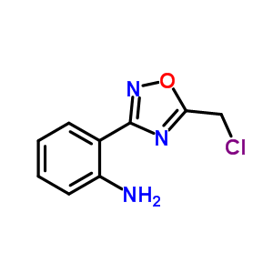 2-(5-Chloromethyl-[1,2,4]oxadiazol-3-yl)-aniline Structure,886365-74-8Structure