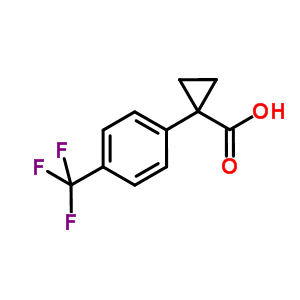 1-(4-(Trifluoromethyl)phenyl)cyclopropanecarboxylic acid Structure,886366-13-8Structure