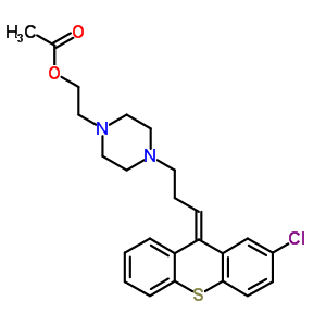 2-[4-[(3E)-3-(2-chlorothioxanthen-9-ylidene)propyl]piperazin-1-yl]ethyl acetate Structure,88658-02-0Structure