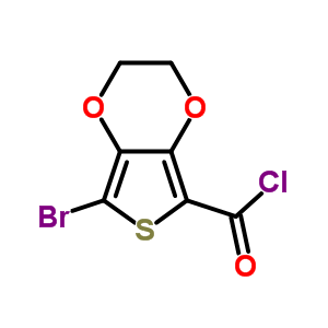 7-Bromo-2,3-dihydrothieno[3,4-b][1,4]dioxine-5-carbonyl chloride Structure,886851-53-2Structure