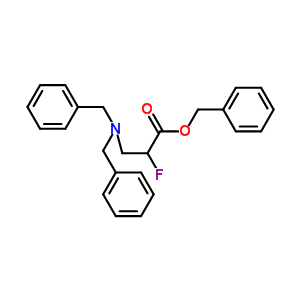 3-Dibenzylamino-2-fluoropropionic acid benzyl ester Structure,887352-80-9Structure