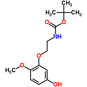 N-t-boc-2-(5-hydroxy-2-methoxyphenoxy)-ethylamine Structure,887353-57-3Structure