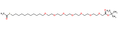 Tert-butyl-3,6,9,12,15,18,21-heptaoxa-34-keto-33-thiapentatriacontanoate Structure,887353-86-8Structure