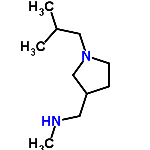 [(1-Isobutylpyrrolidin-3-yl)methyl]methylamine Structure,887405-45-0Structure