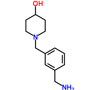 1-(3-Aminomethyl-benzyl)-piperidin-4-ol Structure,887588-63-8Structure