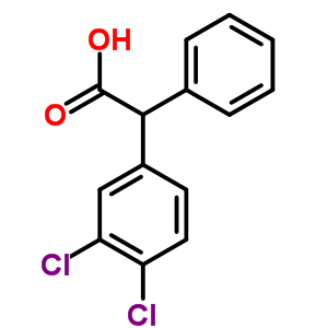 2-(3,4-Dichlorophenyl)-2-phenylacetic acid Structure,88875-60-9Structure