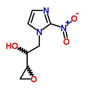 1H-imidazole-1-ethanol,2-nitro-a-2-oxiranyl- Structure,88876-98-6Structure