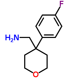 C-[4-(4-Fluoro-phenyl)-tetrahydro-pyran-4-yl]-methylamine Structure,889939-79-1Structure