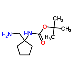 (1-Aminomethyl-cyclopentyl)-carbamic acid tert-butyl ester Structure,889949-09-1Structure