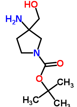 Tert-butyl 3-amino-3-(hydroxymethyl)pyrrolidine-1-carboxylate Structure,889949-18-2Structure