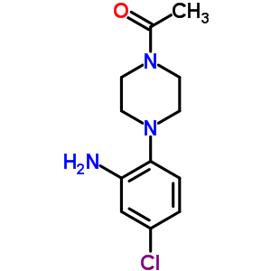 1-[4-(2-Amino-4-chlorophenyl)-1-piperazinyl]ethanone Structure,890091-78-8Structure