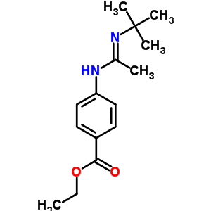 Benzoic acid,4-[[1-[(1,1-dimethylethyl)imino]ethyl]amino]-, ethyl ester Structure,89020-27-9Structure