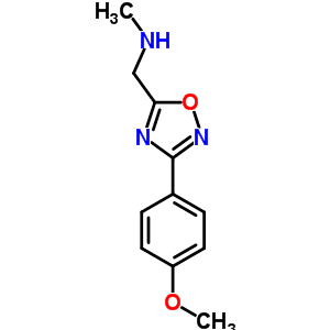 1-[3-(4-Methoxyphenyl)-1,2,4-oxadiazol-5-yl]-n-methylmethanamine Structure,890325-34-5Structure