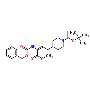 1-N-boc-4-(3-cbz-amino-3-methoxycarbonylallyl)-piperidine Structure,890849-78-2Structure