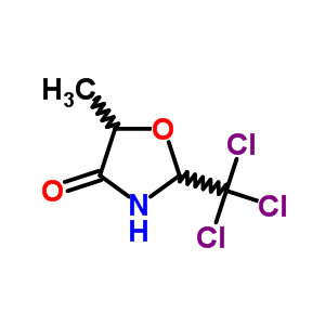 5-Methyl-2-(trichloromethyl)oxazolidin-4-one Structure,89182-44-5Structure