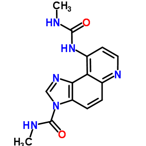 3H-imidazo[4,5-f]quinoline-3-carboxamide,  n-methyl-9-[[(methylamino)carbonyl]amino]- Structure,89263-33-2Structure