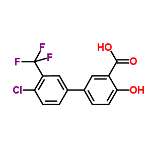 4-Chloro-4-hydroxy-3-(trifluoromethyl)-[1,1-biphenyl]-3-carboxylic acid Structure,893638-10-3Structure