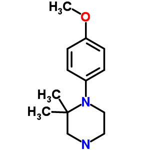 1-(4-Methoxyphenyl)-2,2-dimethylpiperazine Structure,893748-41-9Structure