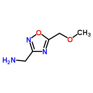 1-[5-(Methoxymethyl)-1,2,4-oxadiazol-3-yl]methanamine Structure,893748-77-1Structure