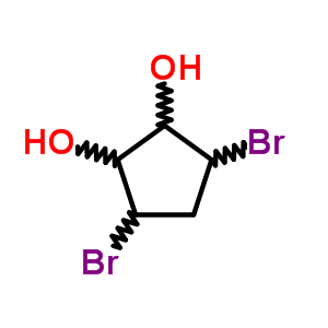 3,5-Dibromocyclopentane-1,2-diol Structure,89416-07-9Structure