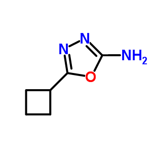 5-Cyclobutyl-1,3,4-oxadiazol-2-amine Structure,89464-84-6Structure